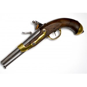 Francja, Pistolet skałkowy model 1816 - rzadki