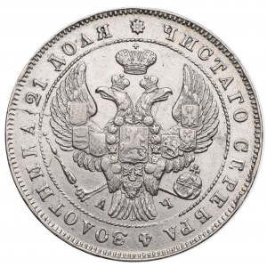 Russland, Nikolaus I., Rubel 1843 АЧ