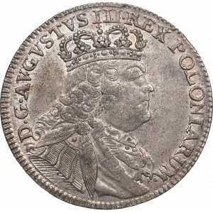 August III Sas, Ort 1754 EC - PCGS MS62