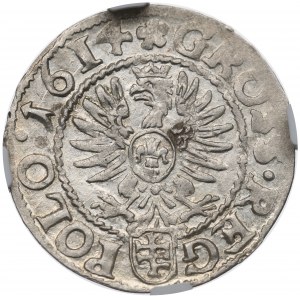 Sigismund III, Groschen 1614, Cracow - NGC MS65