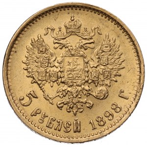 Russland, Nikolaus II., 5 Rubel 1898 AГ