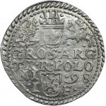 Sigismund III Vasa, Trojak 1598, Olkusz - SG instead of SIG - RARE