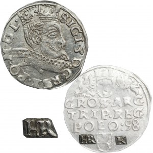 Sigismund III. Wasa, Trojak 1598, Wschowa - HR ohne Ligatur - Selten