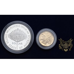 USA, Set 1 i 5 dolarów 1987 Konstytucja