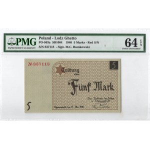 Litzammstadt Getto, 20 mark 1940 - PMG 64EPQ