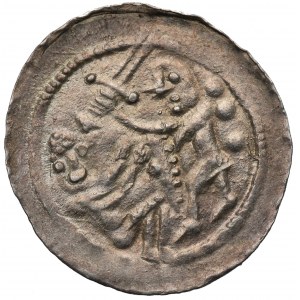Ladislaus II. der Verbannte, Denar ohne Datum, Krakau - Adler und Hase