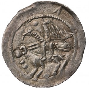 Ladislaus II the Exile, Denarius without date, Cracow - eagle and hare