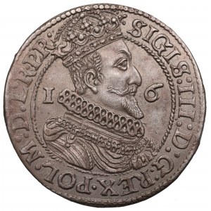 Sigismund III, 18 groschen 1624, Danzig - date overstriked