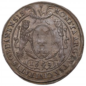 John II Casimir, Thaler 1649, Danzig