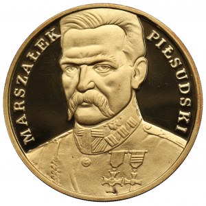 Third Republic, 500,000 PLN 1990 Pilsudski - Large Triptych