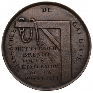 Galicien, Medaille zum Gedenken an das galicische Massaker von 1846