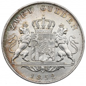 Niemcy, Bawaria, 2 guldeny 1852