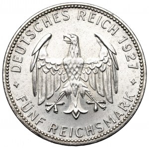 Germany, Weimar Republic, 5 mark 1927 F