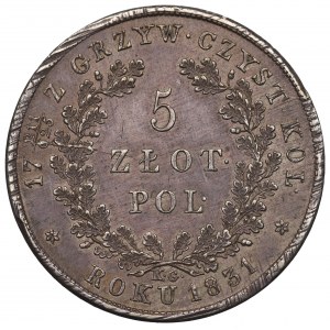 November uprising, 5 zloty 1831