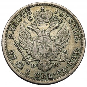 Poland under Russia, Alexander I, 2 zloty 1824