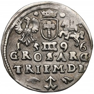 Sigismund III Vasa, Trojak 1596, Vilnius - Wappen von Chalecki