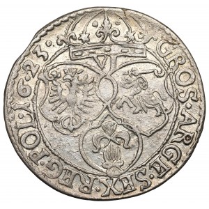 Zygmunt III Waza, Sixpence 1623, Krakau - ex Pączkowski ILLUSTROWANY