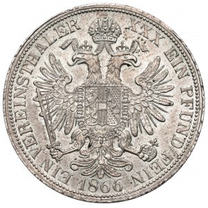 Austria, Franz Joseph, Thaler 1866, Karlsburg