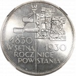II Republic of Poland, 5 zloty 1930 - NGC MS63