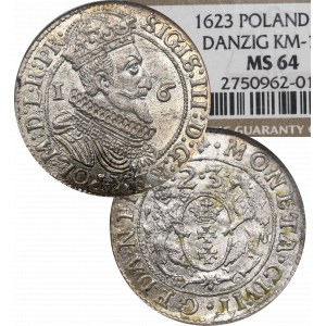 Zygmunt III Waza, Ort 1623, Gdańsk - PR NGC MS64
