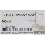 Deutschland, 1 Mark 1915 A, Berlin - NGC MS68