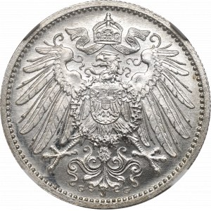 Deutschland, 1 Mark 1915 G, Karlsruhe - NGC MS67