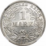 Niemcy, 1 marka 1915 G, Karlsruhe - NGC MS67