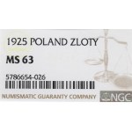 II Republic of Poland, 1 zloty 1925, London - NGC MS63