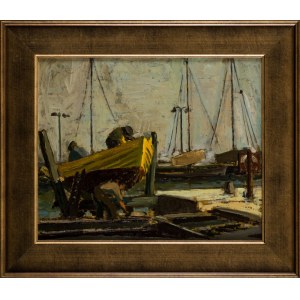Gertruda Kuziemska - Wilczopolska, Boats, 1958
