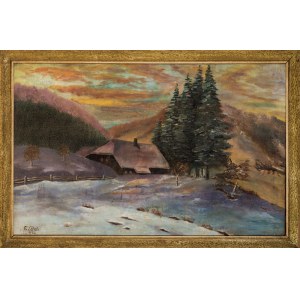 Franz Richard Scholz, Pejzaż zimowy, 1928