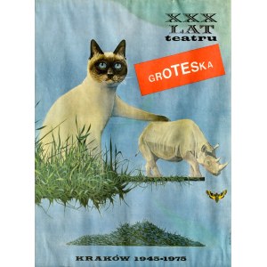 Kazimierz MIKULSKI (1918-1998), Plakat mit einer Katze (XXX lat Teatru Groteska)