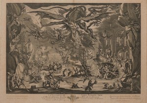 Jacques Callot, Petrus Picault Blesensis, Kuszenie św. Antoniego, wyd. Paryż, XVIII w.