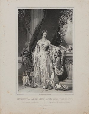 Christina Robertson, V. Schertle, Portret carycy Aleksandry Fiodorowny, królowej Polski, Petersburg, ok. 1850