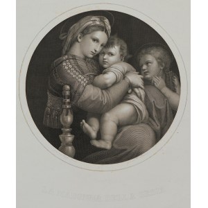 Rafael, H. Petersen, Madonna Della Sedia, lata 1850-70