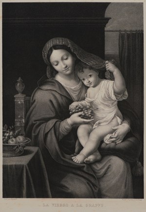 Pierre Mignard, Louis Kramp, Madonna z winogronami, II poł. XIX w.