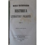 WISZNIEWSKI Michał HISTORYA LITERATURY POLSKIEJ tom 5, Wyd.1843