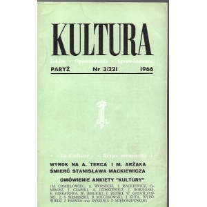 KULTUR PARIS Nr.3/221 1966 CZESŁAW MIŁOSZ