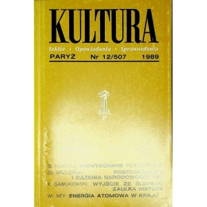 KULTURA PARIS Nr.12/507 1989 MROŻEK, G.HERLING-GRUDZIŃSKI