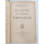 Masson Frederic LE SACRE ET LE COURONNEMENT DE NAPOLEON