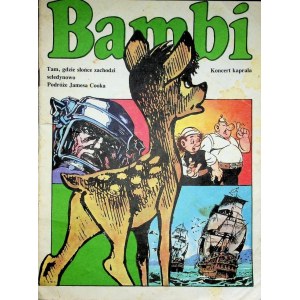 VIER COMIC-BÜCHER IN EINEM: BAMBI JAMES COOK'S TRAVELS WHERE THE SUN SETS SELEDINO THE CAPRAL'S CONCERT Ausgabe 1