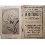 GARNUSZEWSKI W. - CENNIK NASION OGRODOWYCH I ROLNYCH Rok 1939