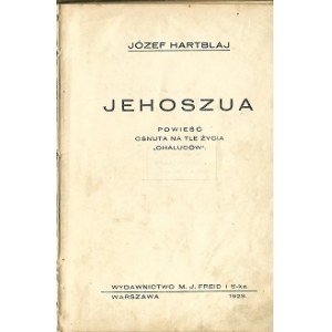 HARTBLAJ Joseph - JEHOSHUA Wyd.1929
