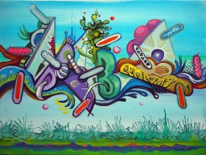 Piotr Saul, Graffiti