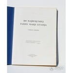 Cyprian Norwid DO NAJŚWIĘTSZEJ PANNY MARJI LITANJA Londyn 1962