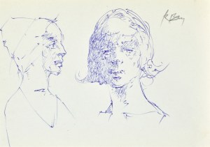 Roman BANASZEWSKI (1932-2021), Szkice popiersia kobiety