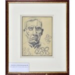 Stanislaw KAMOCKI (1875-1944), Self-portrait with sketches of monogram SK