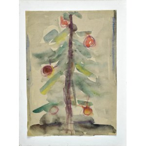 Krystyna PELLETIER (1914-2007), Świąteczne drzewko