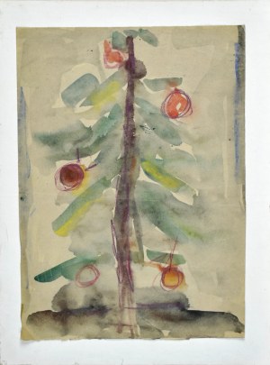 Krystyna PELLETIER (1914-2007), Świąteczne drzewko