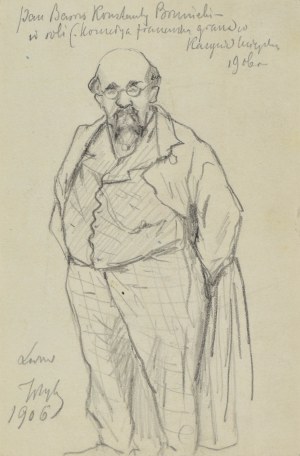 Tadeusz RYBKOWSKI (1848-1926), Postać aktora, 1906