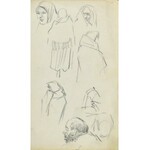 Henryk UZIEMBŁO (1879-1949), Skizzen von Frauenköpfen